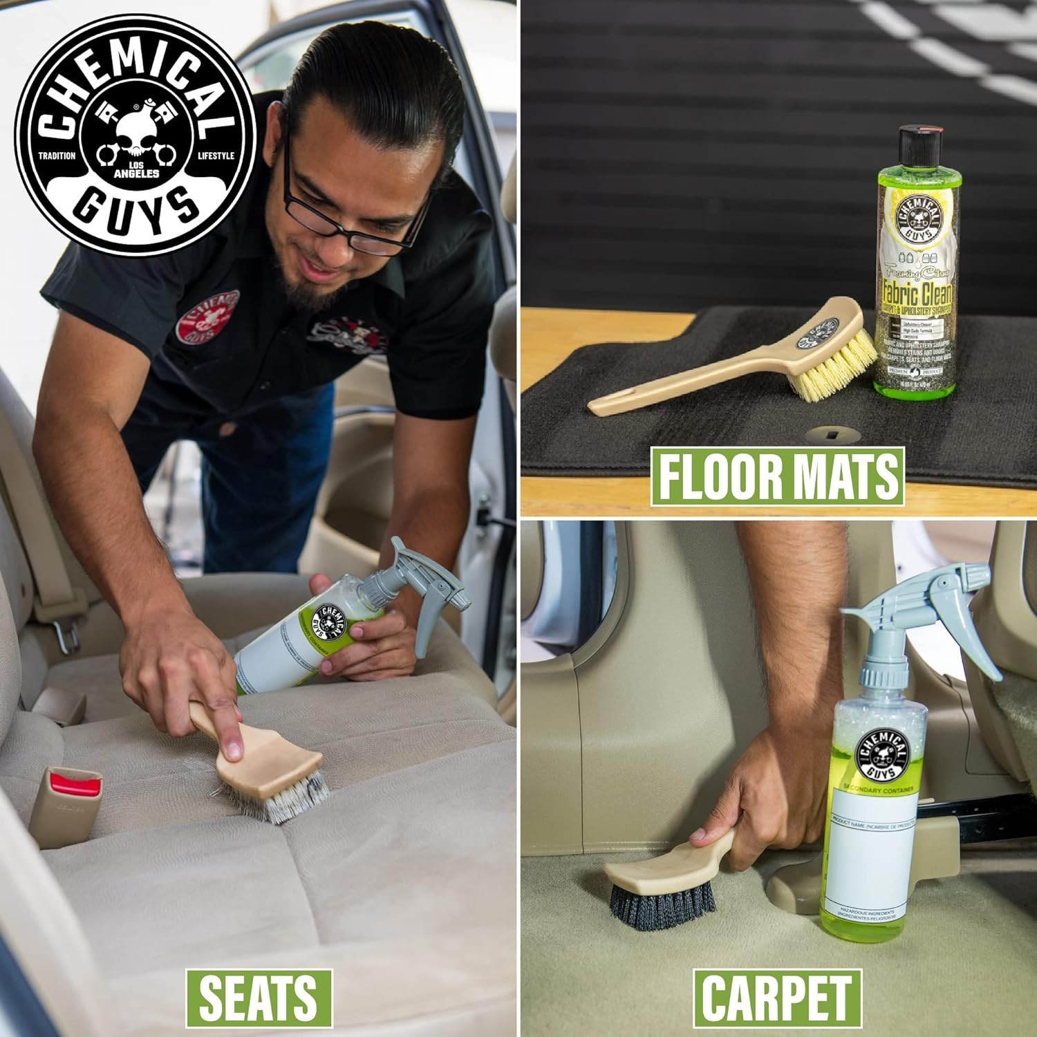 Chemical Guys Foaming Citrus Fabric Clean, Carpet and Upholstery Cleaner – Car C