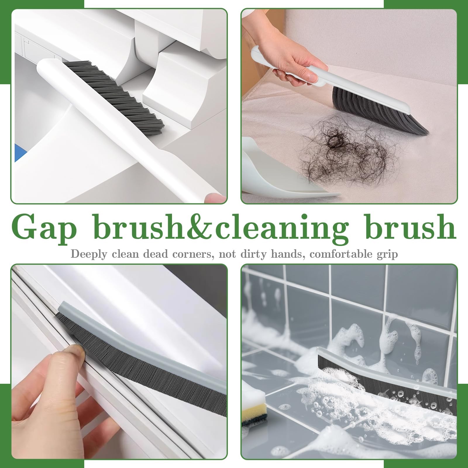 15pcs Crevice Cleaning Brush, Hard Bristle Scrub Brushes Tools, Multifunctional