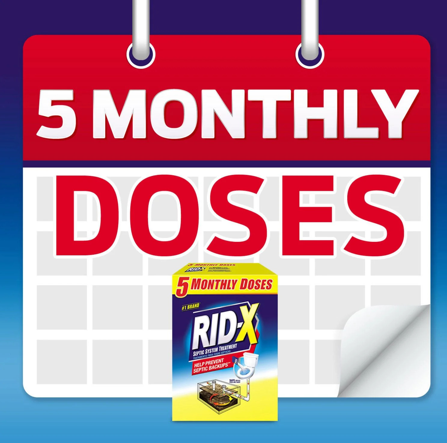 RID-X Septic Treatment, 5 Month Supply Of Powder, (49 oz.) Free Shipping RiDx