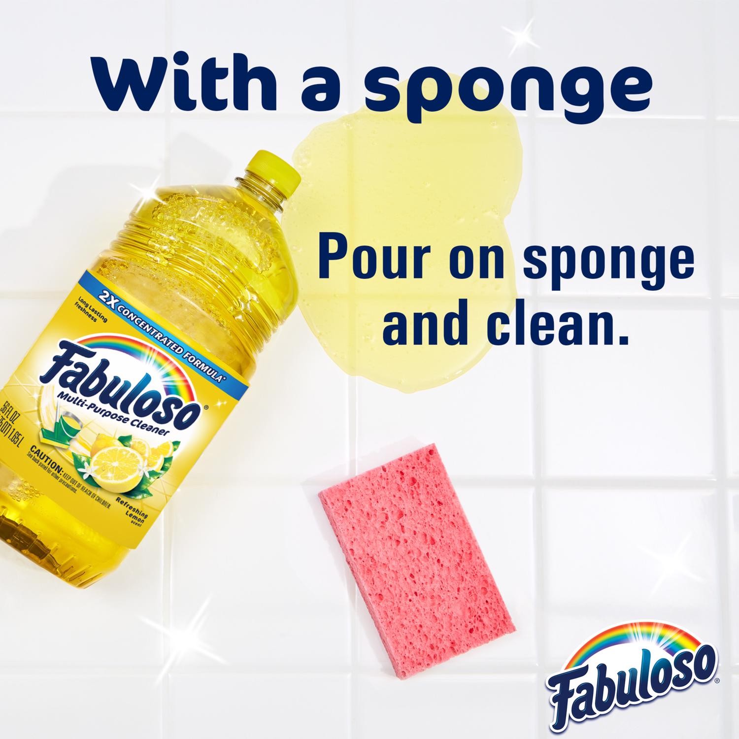 Fabuloso MX06157A Lemon Scent All Purpose Cleaner Liquid 56 oz. (Pack of 6)