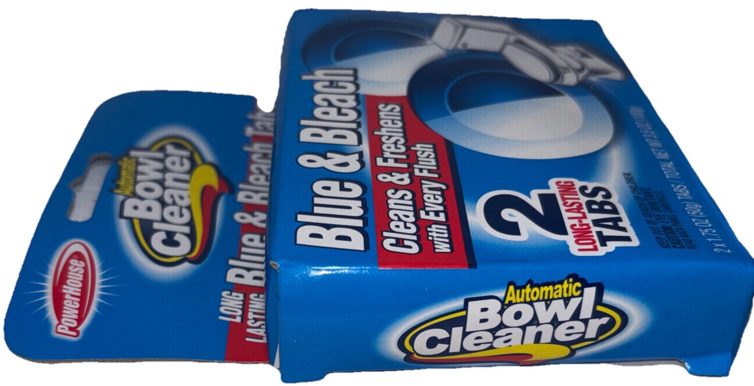 2 Tabs Automatic Toilet Bowl Cleaner Blue & Deodorize—NEW—SHIPS IN 24 HOURS—