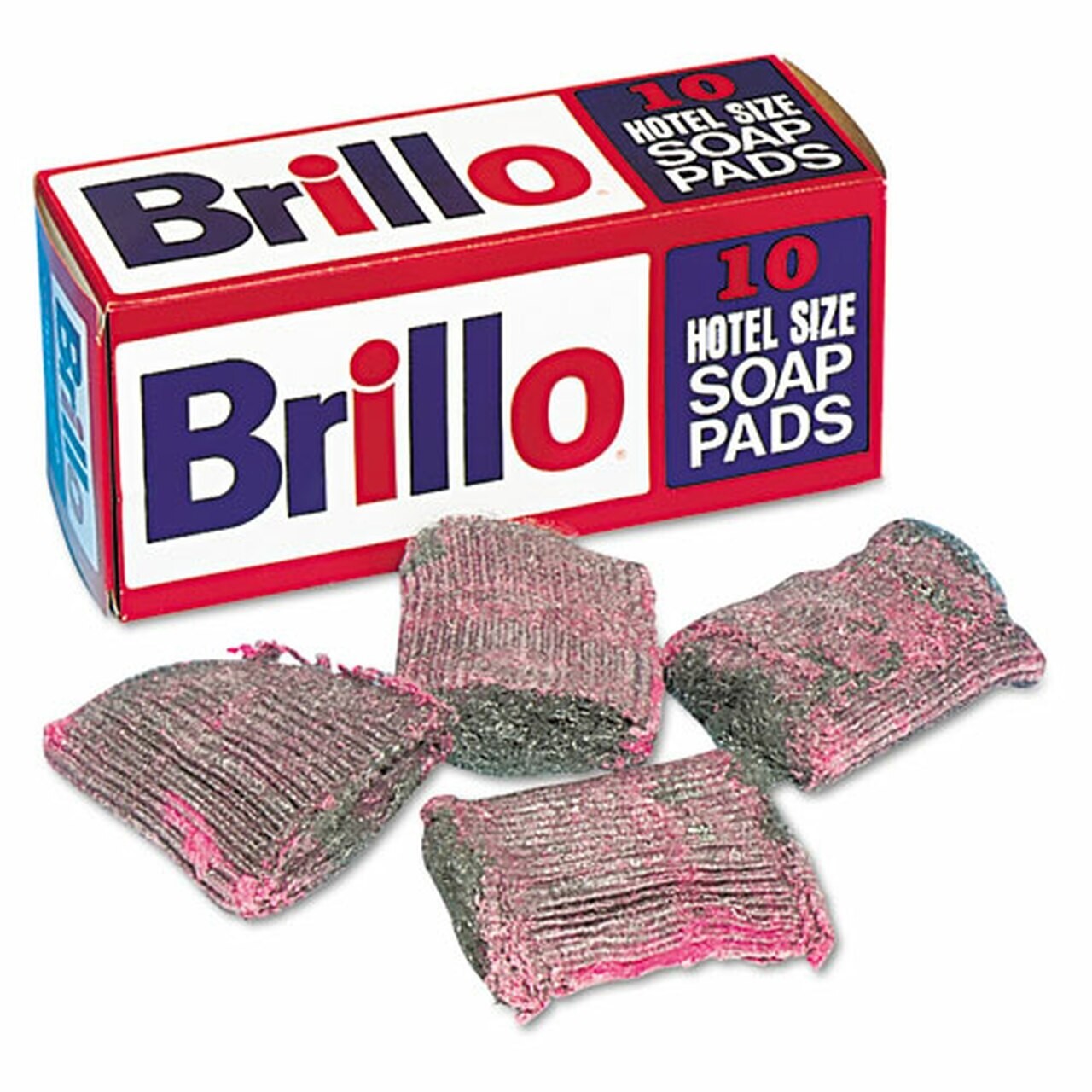 Brillo Hotel Size Steel Wool Soap Pads – Heavy-Duty Commercial Cleaning