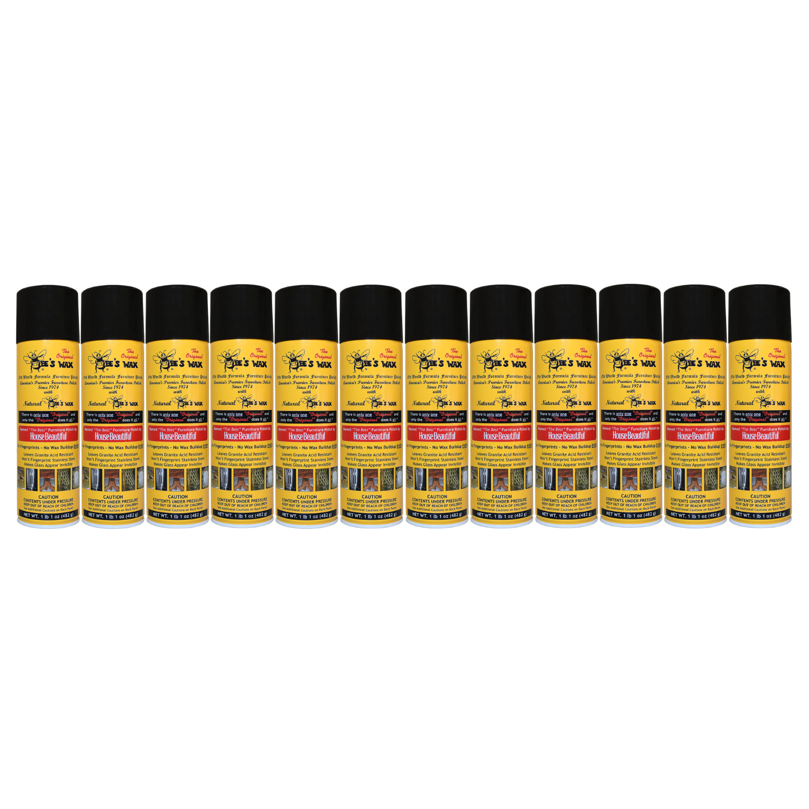 12 PACK – The Original Bee’s Wax Polish 12 Large 17 oz cans