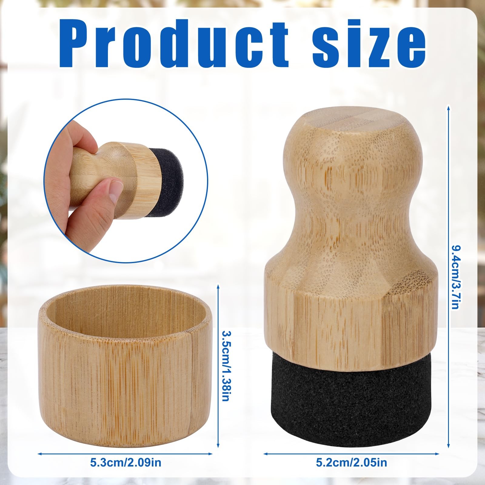 Cutting Board Oil Wax Applicator, Round Wood Mineral Oil Wax Applicator with …