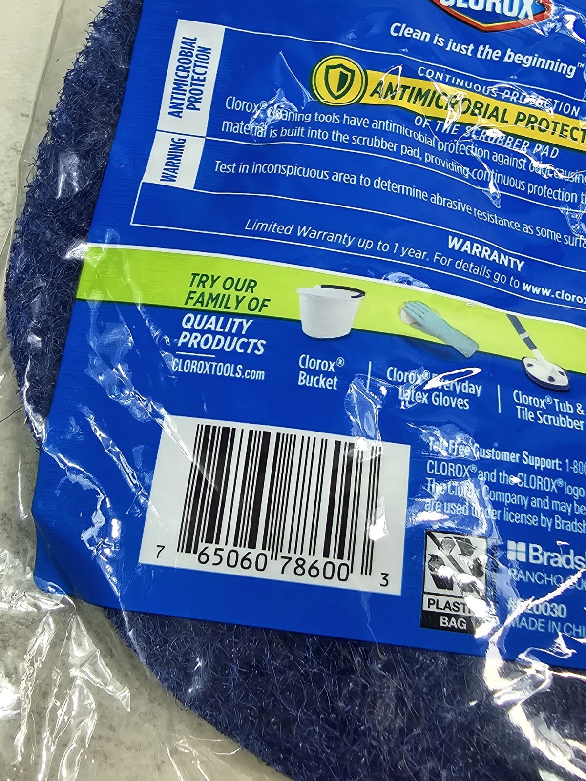 Clorox Tub Tile Scrubber Refill Blue Cleaning Scrub Replacement New