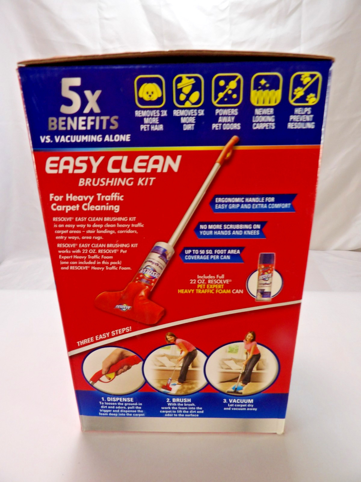 NEW Resolve Easy Clean Pet Expert Brushing Kit Heavy Traffic Carpet Cleaning