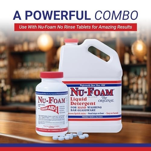 Low Low Suds Liquid Detergent for Bar Glassware – Original Streak-Solution – …