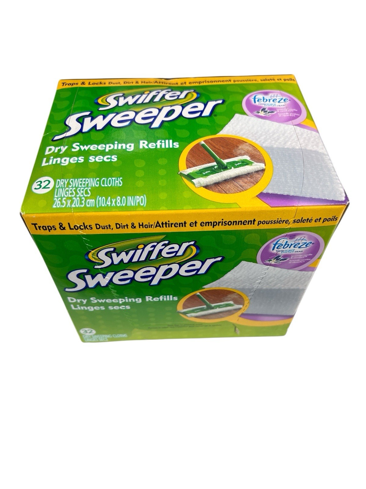 Swiffer Sweeper Febreze Scented Fresh Dry Sweeping Cloths Refills- 32 Count NIB