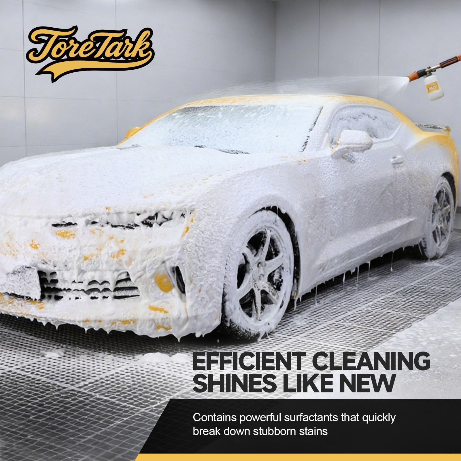 Car Wash Soap – High Foam, pH-Balanced & Concentrated Car Shampoo, Works with…