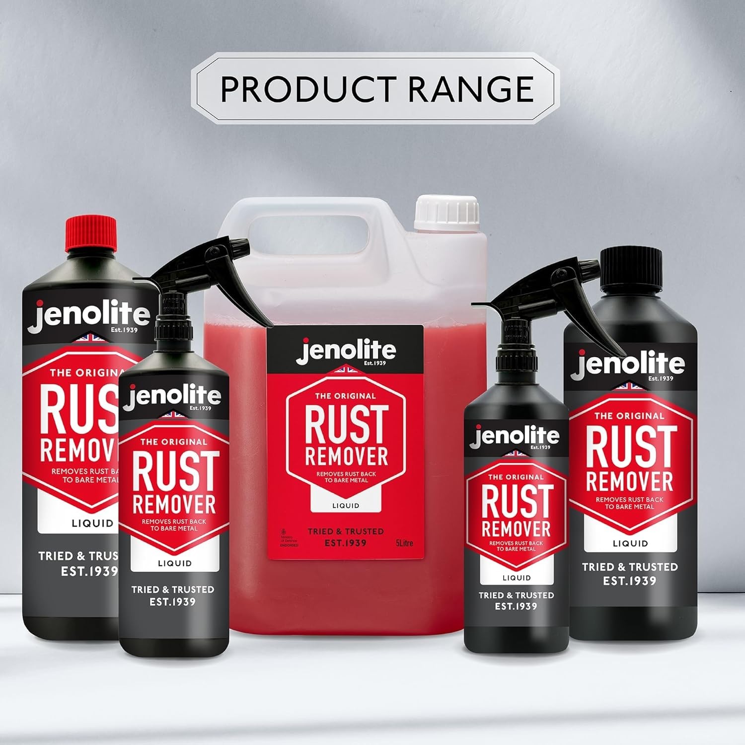 Industrial Strength Rust Remover – 86 sqft Coverage, Fast Acting Liquid – 500ml