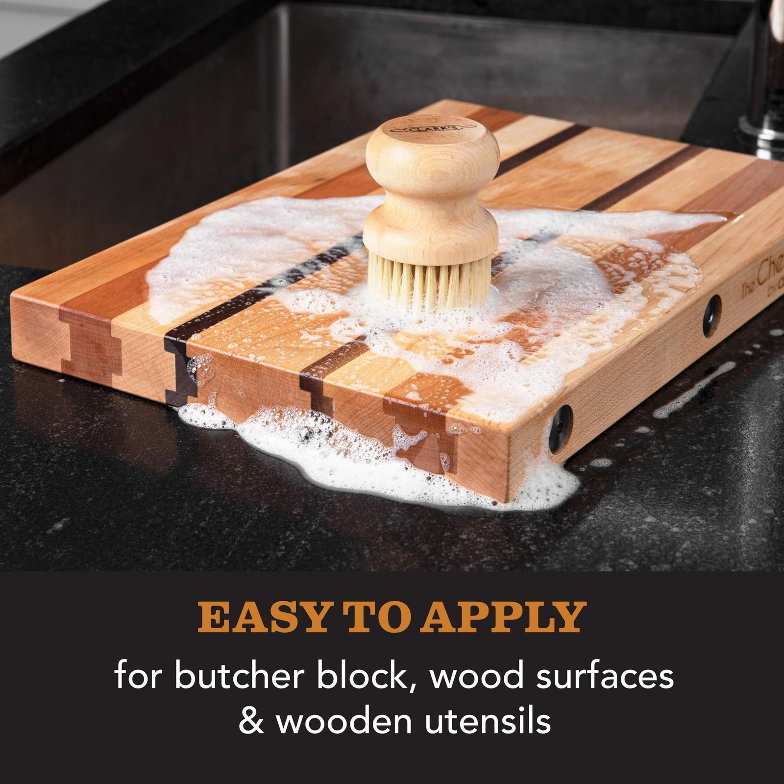 Cutting Board Oil (12oz), Wood Wax (6oz) and Cleaner (12oz) Set – Food-Grade …