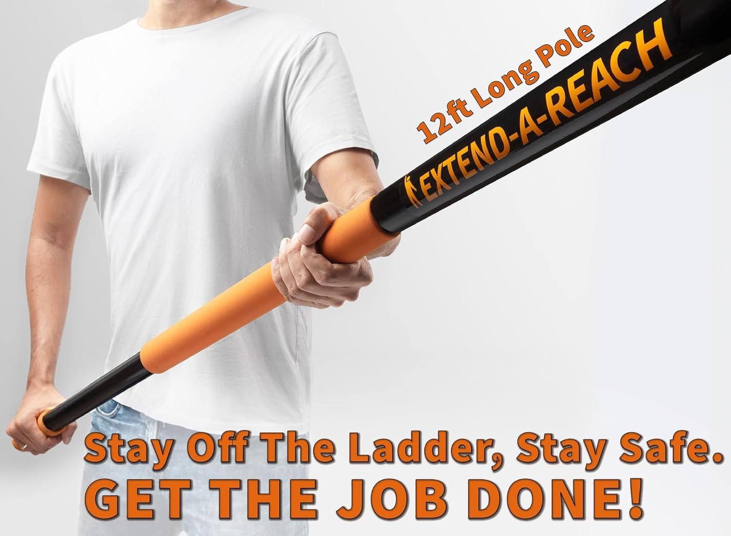 20ft Exterior Cleaning Brush Kit | 12ft Telescopic Pole | Siding Window Gutter