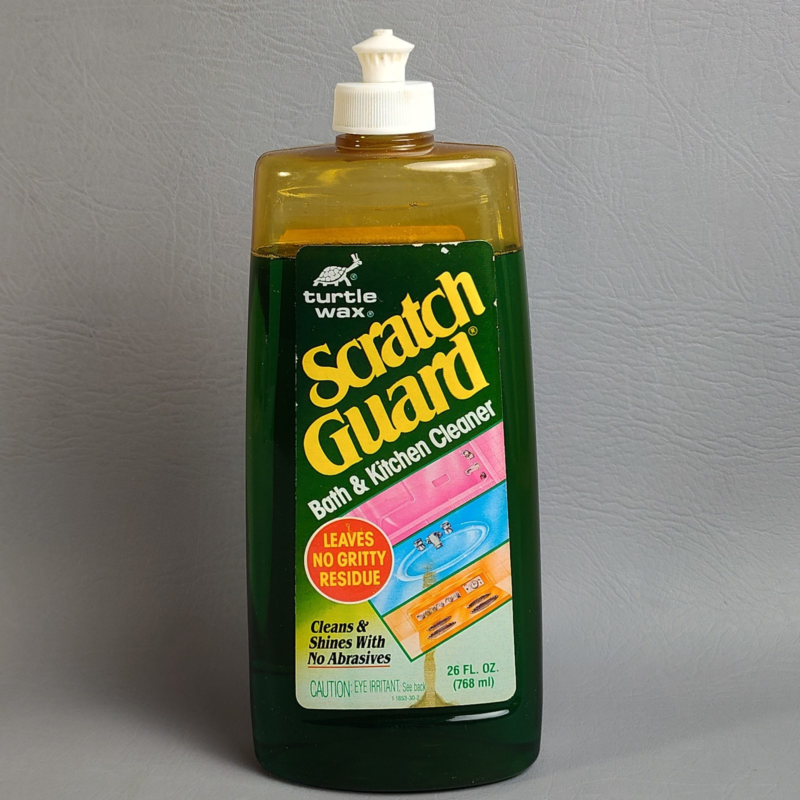 Vintage Turtle Wax SCRATCH GUARD Bath & Kitchen Cleaner 1987 USA Movie Prop