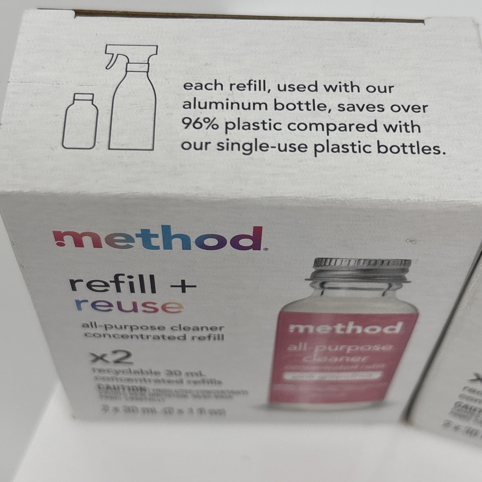 Method Pink Grapefruit Concentrated All Purpose Cleaner Refill (3) 2 Packs