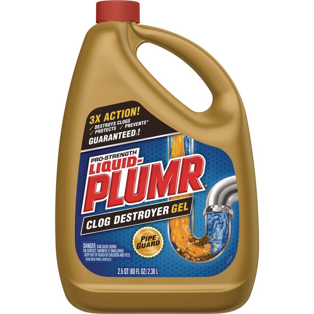 Liquid Plumr 00228CT 80 oz. Gel Pro-Strength Full Clog Destroyer (6/CT) New