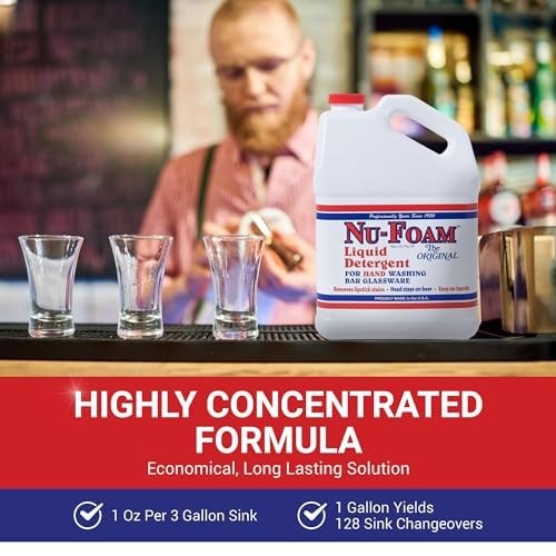 Low Low Suds Liquid Detergent for Bar Glassware – Original Streak-Solution – …
