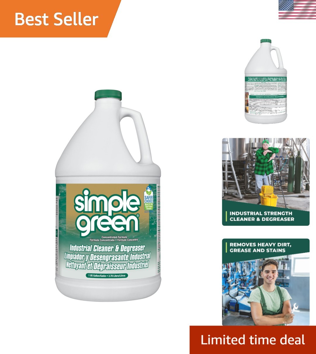128 Oz Non-Toxic Cleaner – Powerful Degreaser for All Surfaces, Safe & Effective