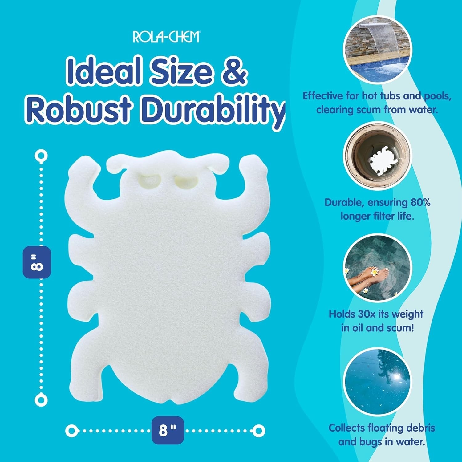 Scumbug 2-Pack: The High-Rated Spa & Pool Oil & Grime Absorber