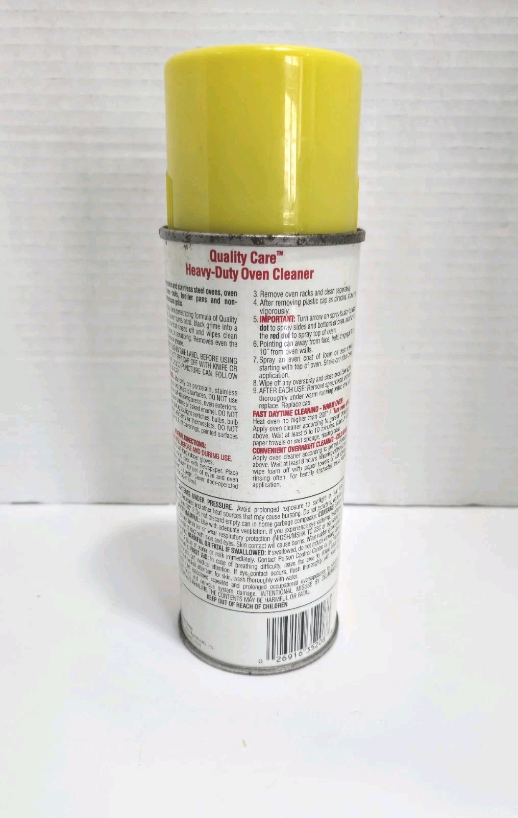 Vintage Quality Care Oven Cleaner 1989 Lemon Scent Heavy Duty Sherwin-Williams