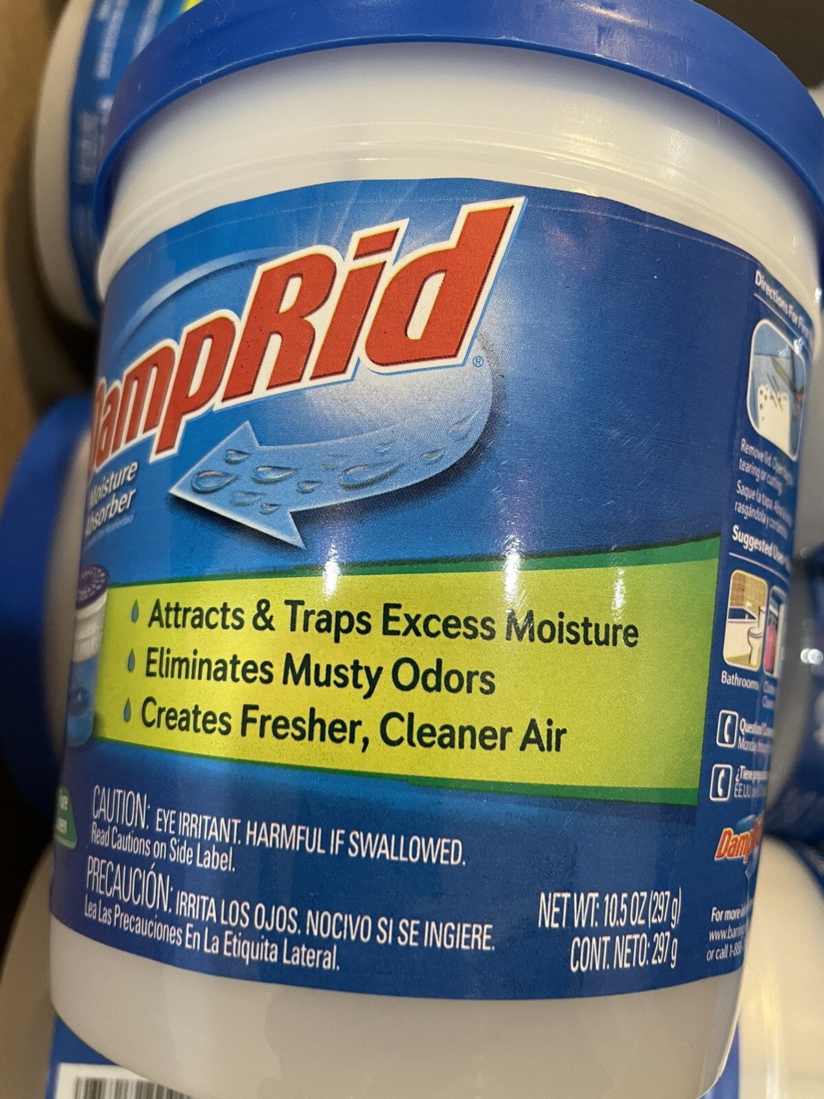 14X DampRid Moisture Absorber 10.5 oz. Ea.Refillable Eliminates Odor Pure Linen