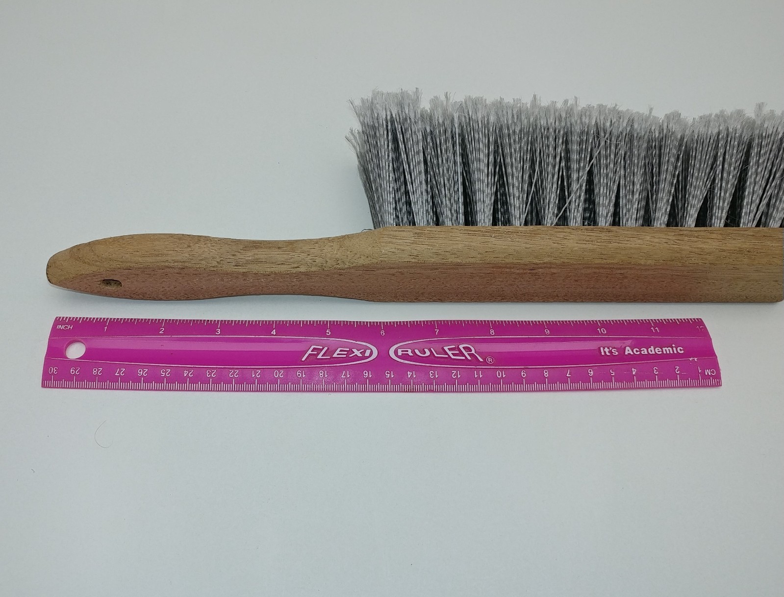 2x 7″ Bench Hand Brushes Shop Workshop Dust Car Home 14″ Overall Wood Handle