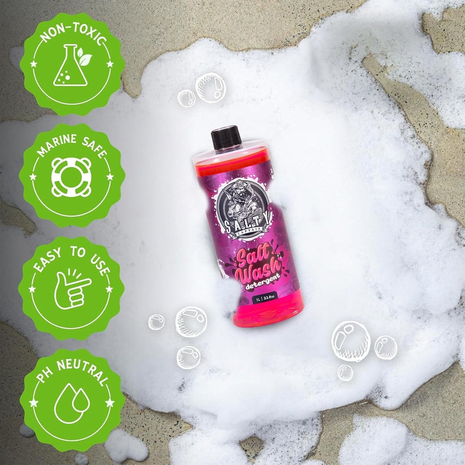 Foaming Salt Remover Wash – Eco-Friendly Cleaner for Boats, Cars, JetSkis