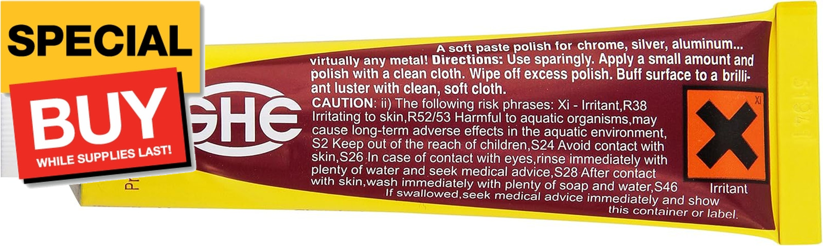 390050 All Metal Polish Tube – 1.76 oz.