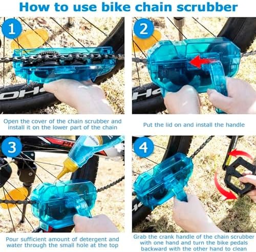 focopot Bike Cleaning Kit Including Bicycle Chain Cleaner Degreaser,Cycling C…