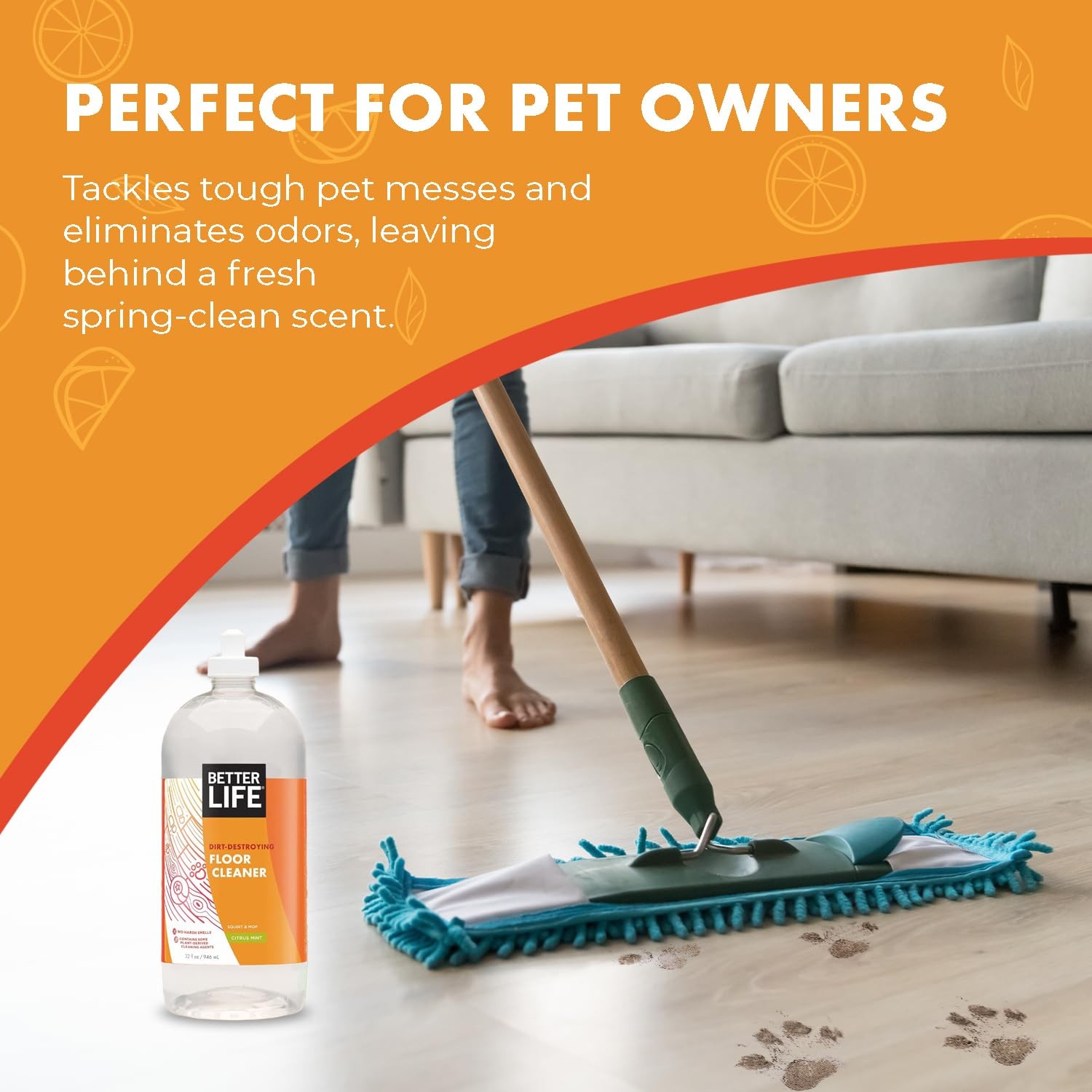 Better Life Floor Cleaner Liquid Multipurpose Cleaner for Wood, Tile, Lamina…