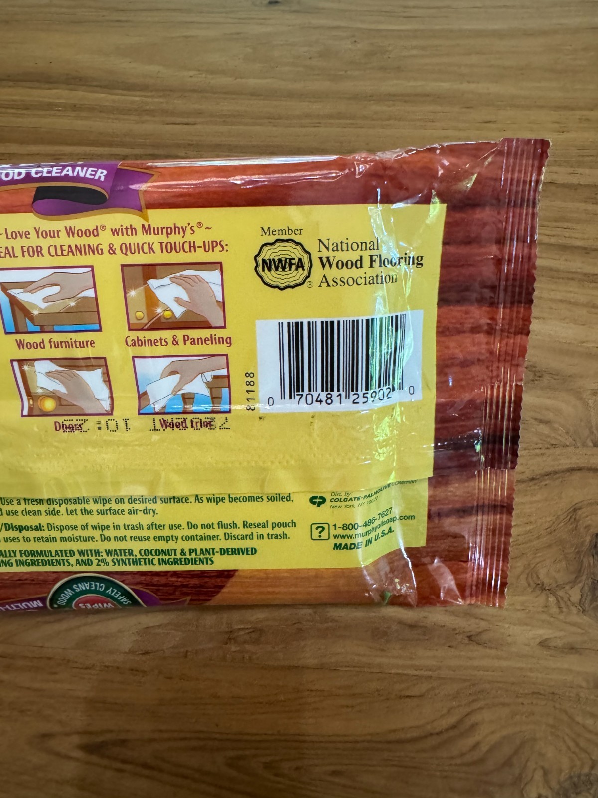 Murphy Soft Wipes Clean &Dust Multi-Use Wood Cleaner New & Sealed 18 Large Wipes