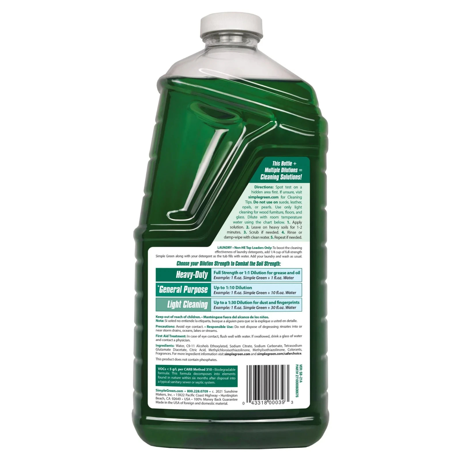 Simple Green All-Purpose Cleaner Refill, 67 oz FREE SHIPPING New