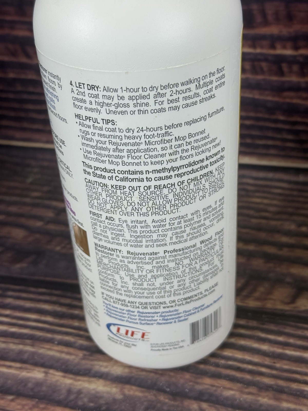 Rejuvenate Wood Floor Professional Restorer High Gloss Hardwood Floors 32oz New