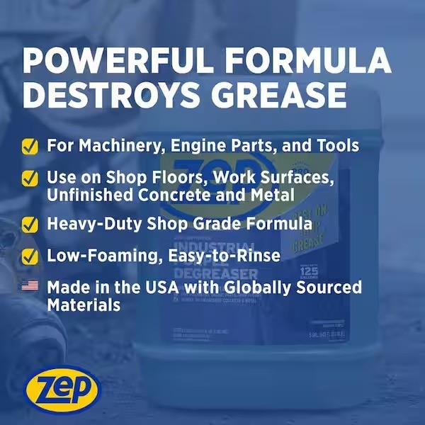 ZEP 128 oz. Industrial Purple Degreaser with a Low-Foaming Formula, Concentrated