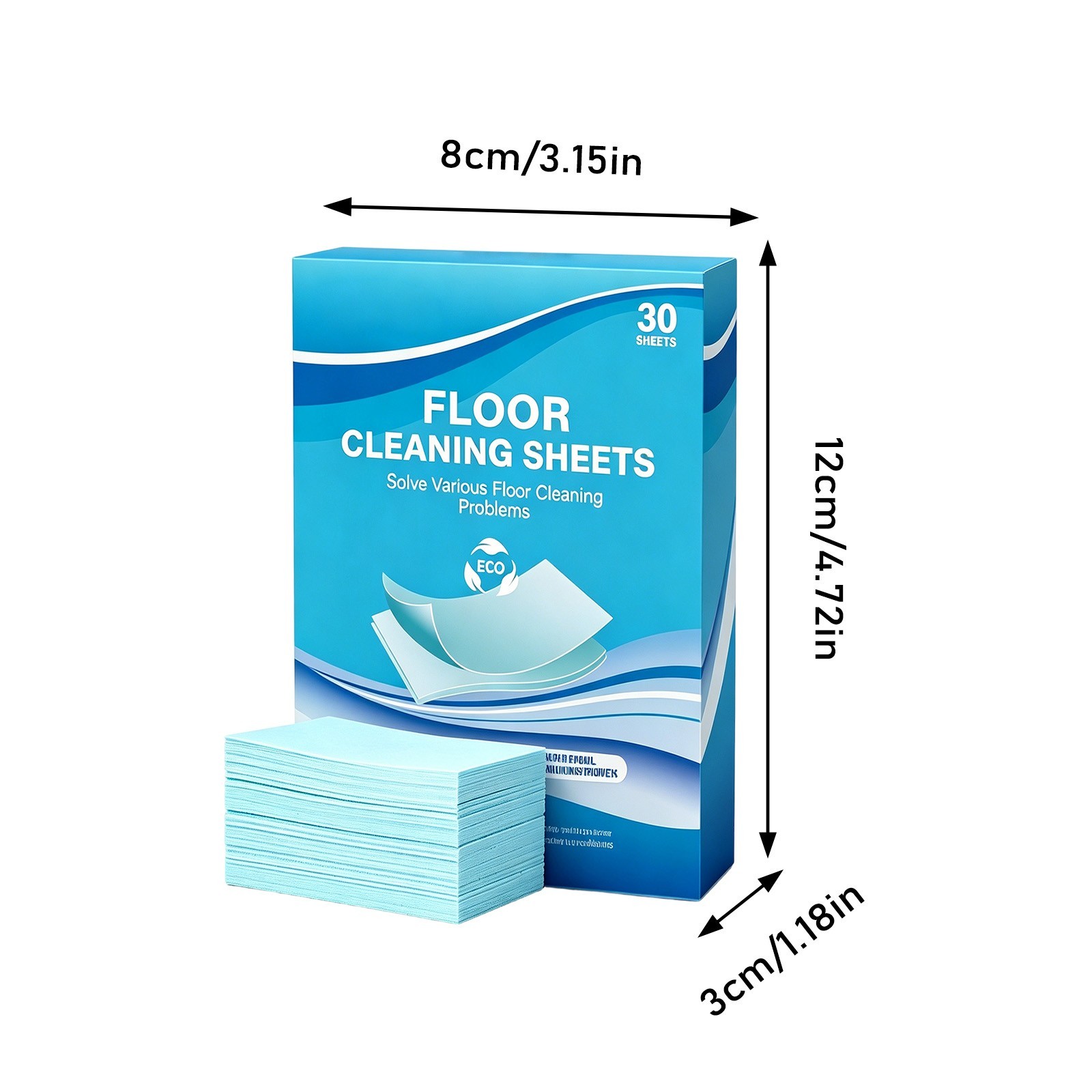 30 Pcs Floor Cleaning Tablets Sheets Mopping Multi Surface Clean for Hardwood