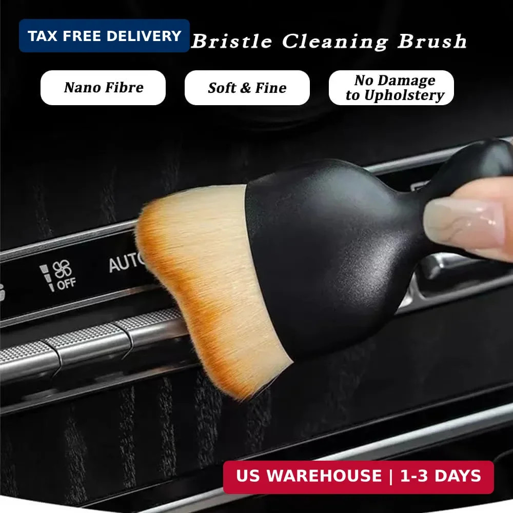 2 Pcs Car Detailing Brush, Car Wash Brush, Car Interior Cleaning Brush Ideal for
