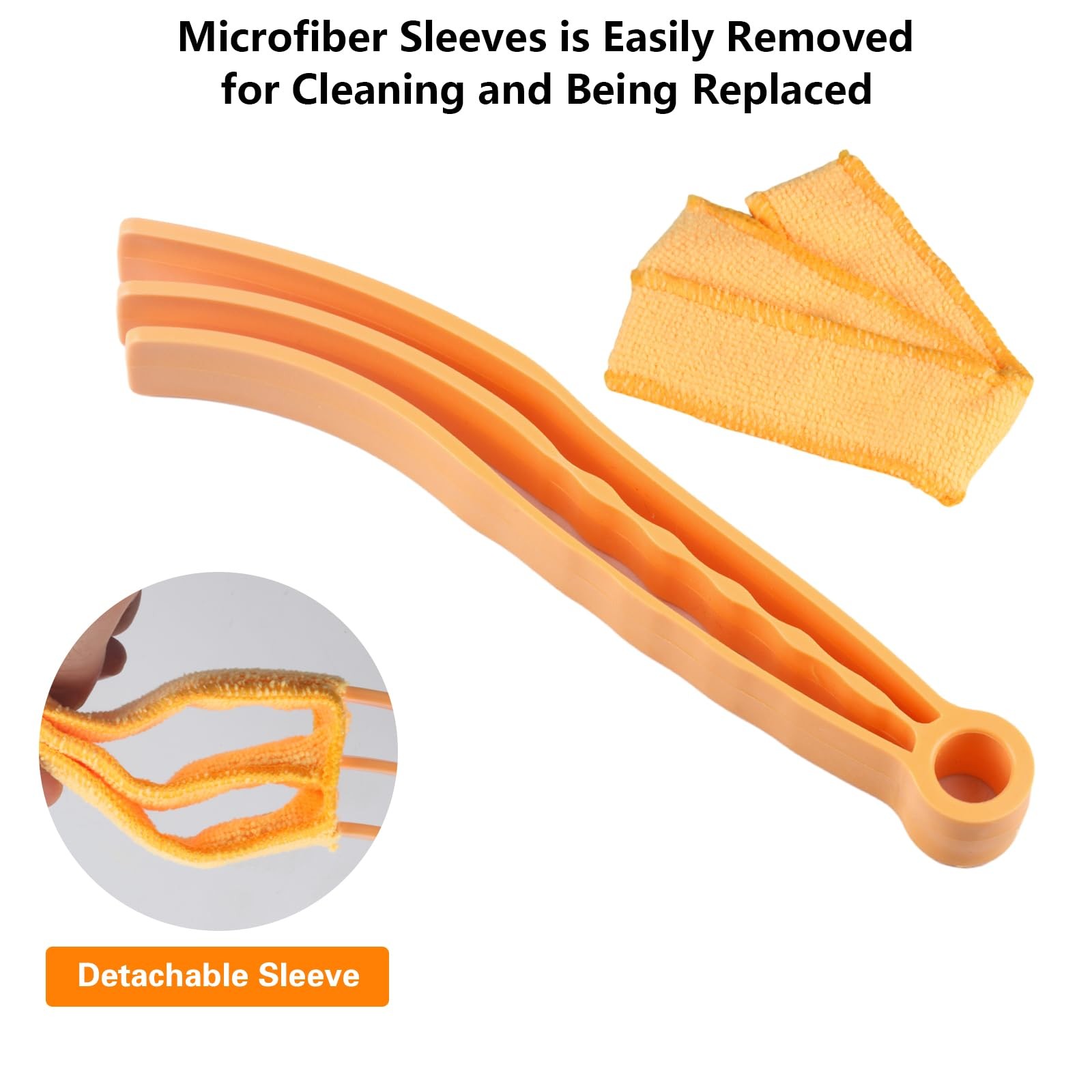 10-Pack Window Blind Cleaner Set: Includes 1× 7-Finger Detail Brush, 1× Shutt…