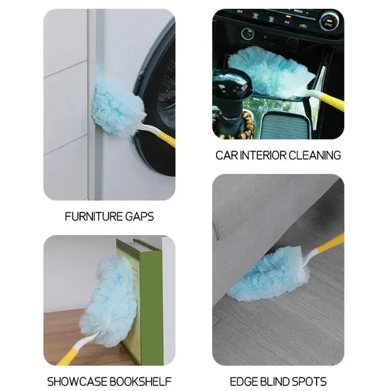 30 pcs Duster Refills Disposable Duster Refills Compatible for Swiffer (Blue)