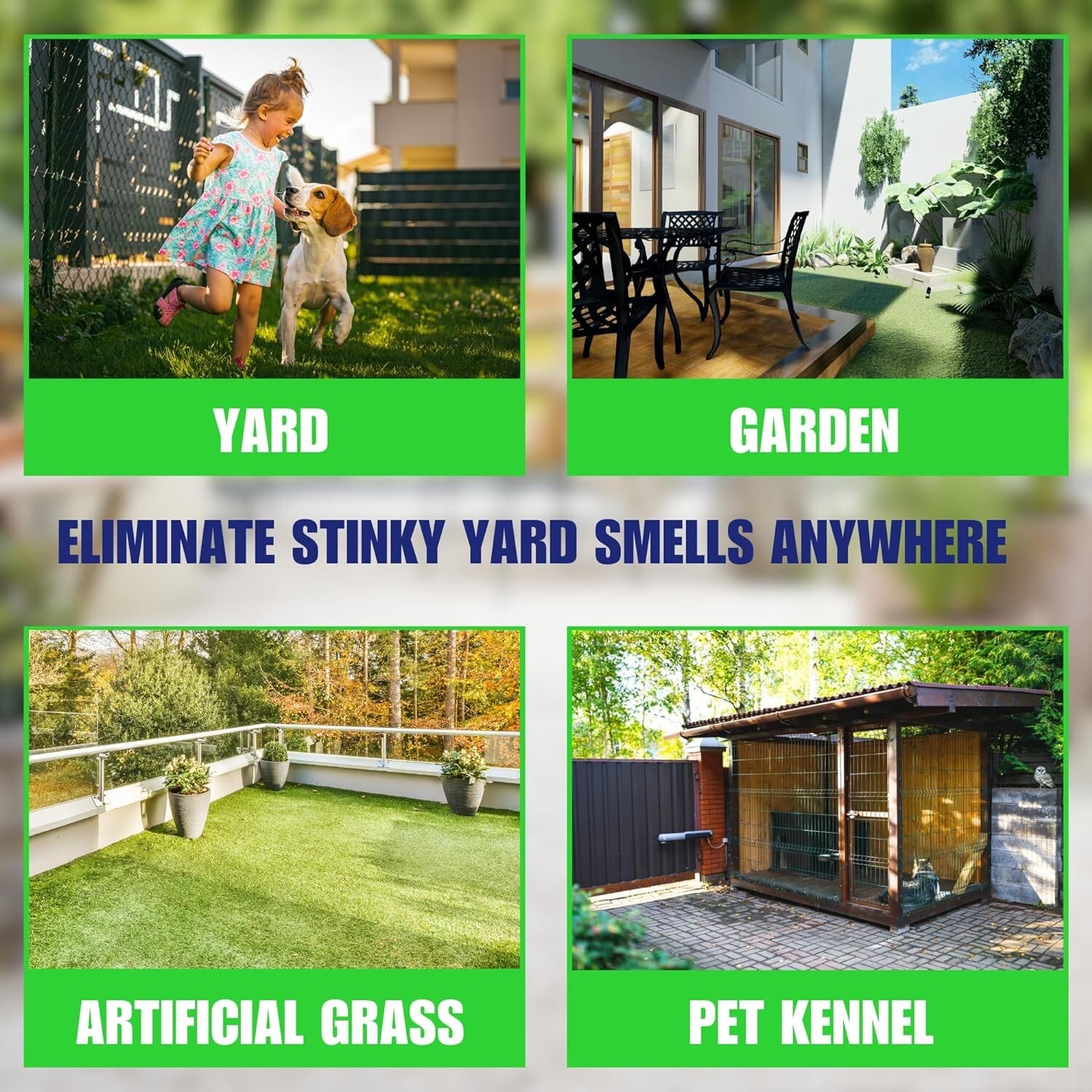 SMELLEZE Eco Yard & Concrete Smell Removal Deodorizer 2lbs Granules Rid Odor