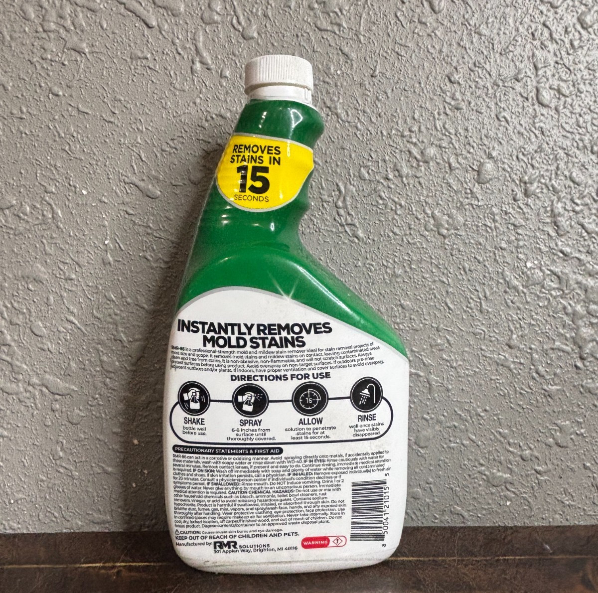 RMR-86 Solutions Instant Mold & Mildew Stain Remover Multi Surface 32oz