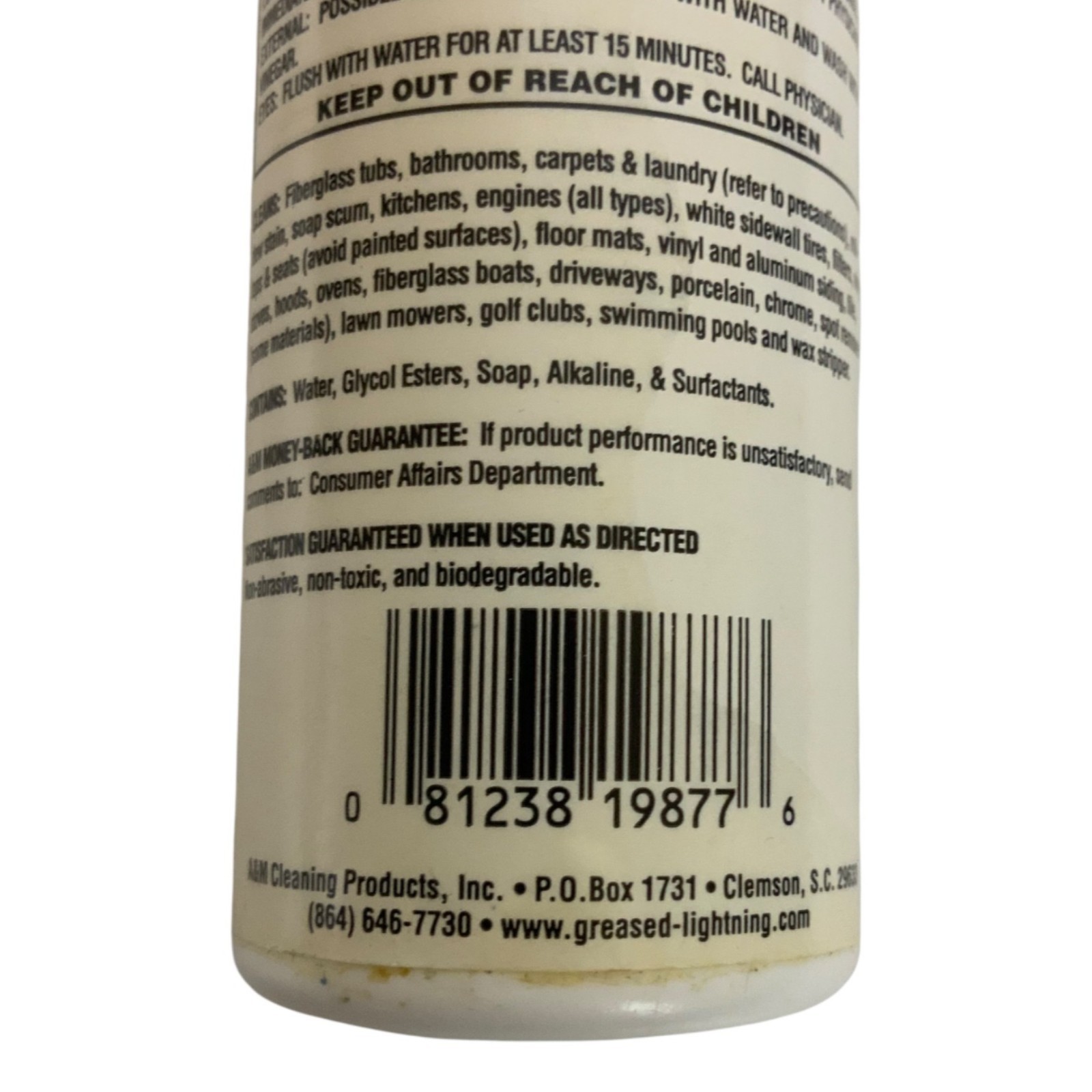Greased Lightning Cleaner & Degreaser 4 Fl Oz Bottle For Laundry & Household Use