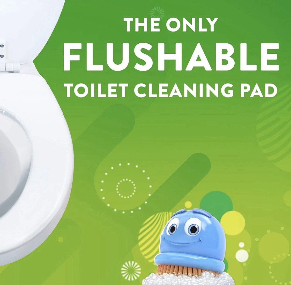 Scrubbing Bubbles Toilet Bowl Brush and Holder with Cleaner Refill Pads, Fresh B