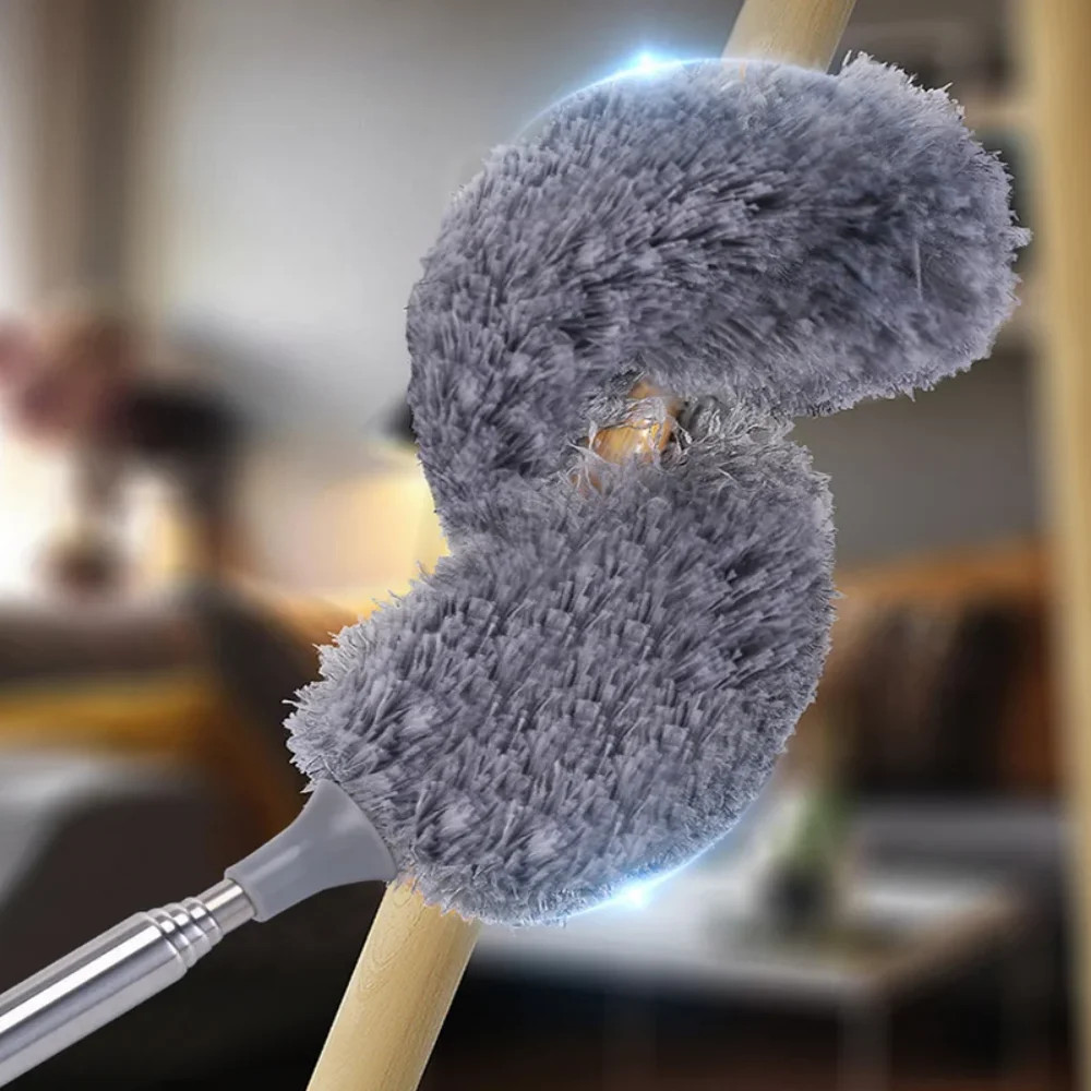 Microfiber Duster Soft Feather Dusting Brush Household Extendable Cleaning Tool