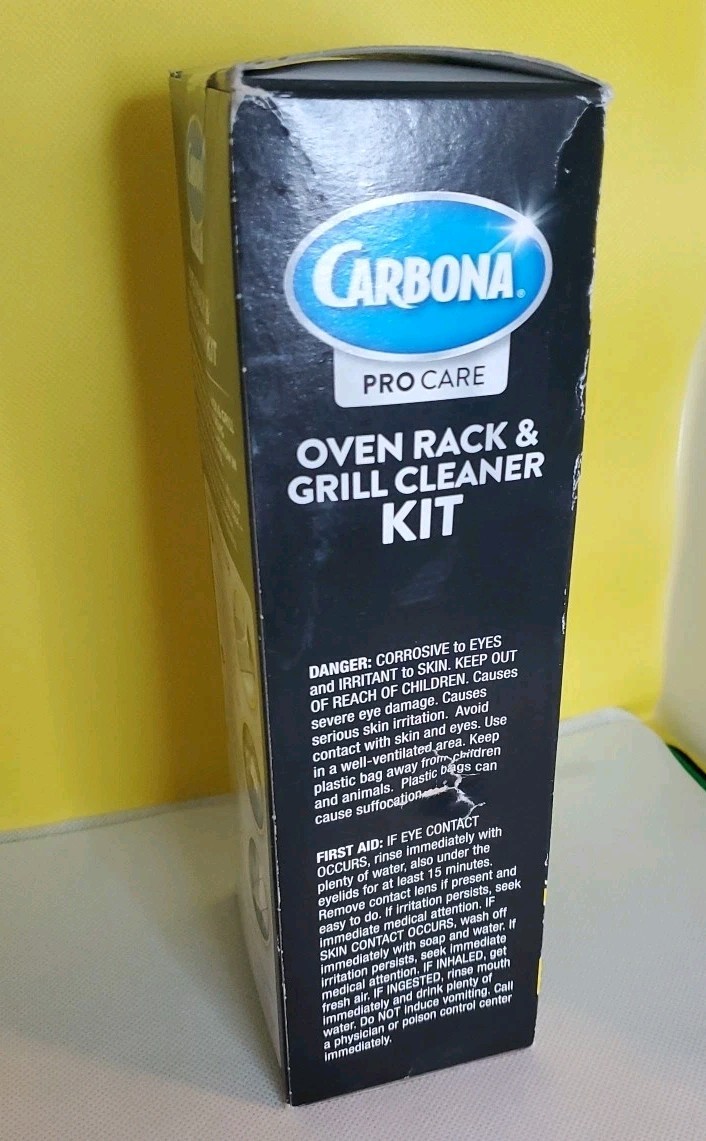 CARBONA Pro Care Oven Rack & Grill Cleaner Kit 16.8 Fl oz ea NOS SEALED BOX