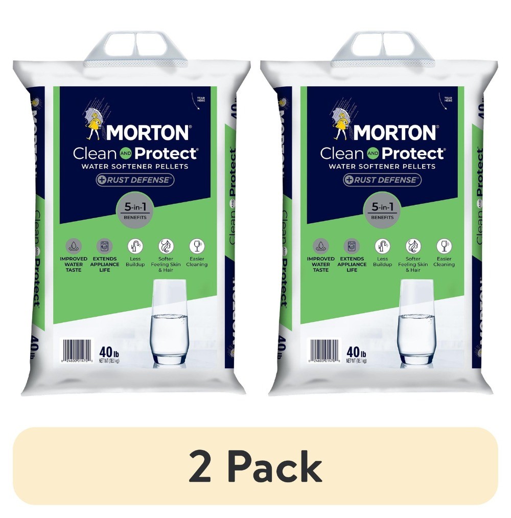 Clean & Protect Water Softener Salt Pellets 40lb (2pk) – Rust Defense