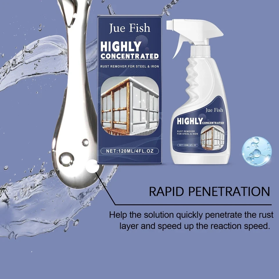 Industrial ﻿Highly Concentrated Rust Remover 120ml For Steel & Iron HOT 2026