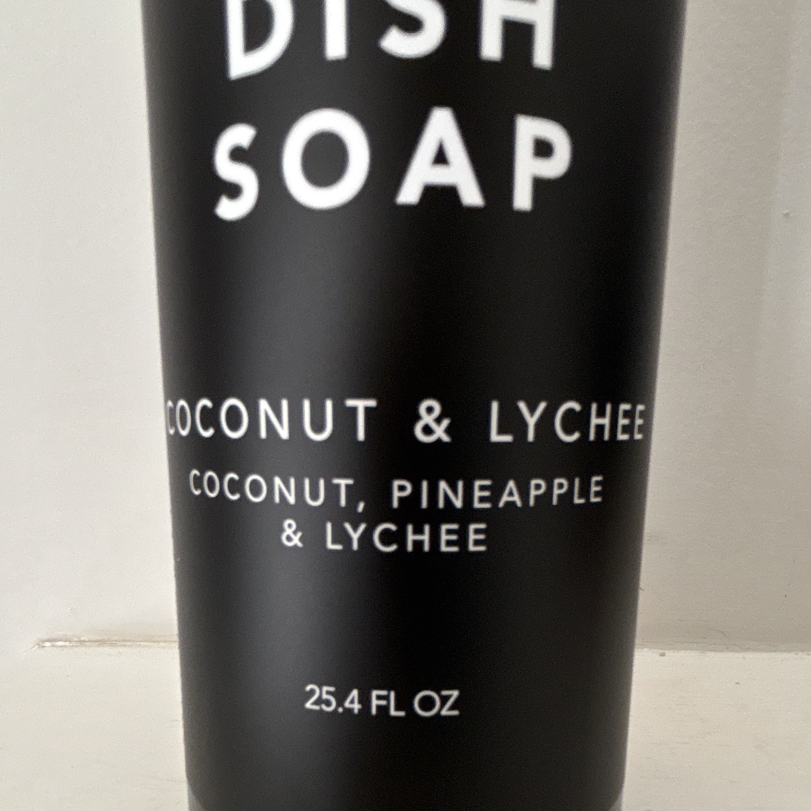 Sand + Fog Liquid Dish Soap for Dishes, Coconut & Lychee Scent, 25.4 fl oz