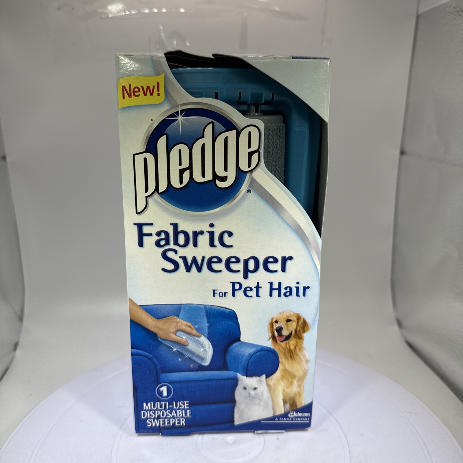 Pledge Fabric Sweeper For Pet Hair New Discontinued Removes Cat Dog Easy To Use
