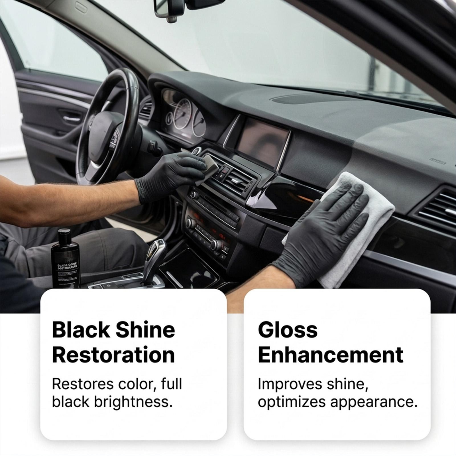 Vehicle Interior Cleaner 50ml Deep Cleaning Long Lasting Car Trim