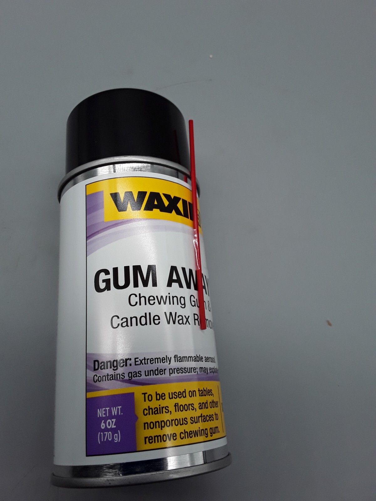 WAXIE Gum Away II, Chewing Gum and Candle Wax Remover, 6 oz (case of 12)