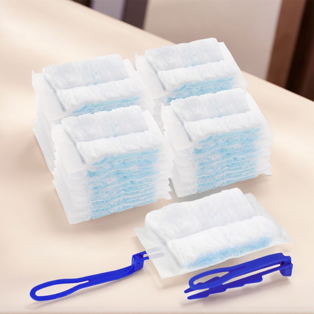 40pcs Electrostatic Duster Refills Kit with 2 Handles Heavy Duty Duster Refills